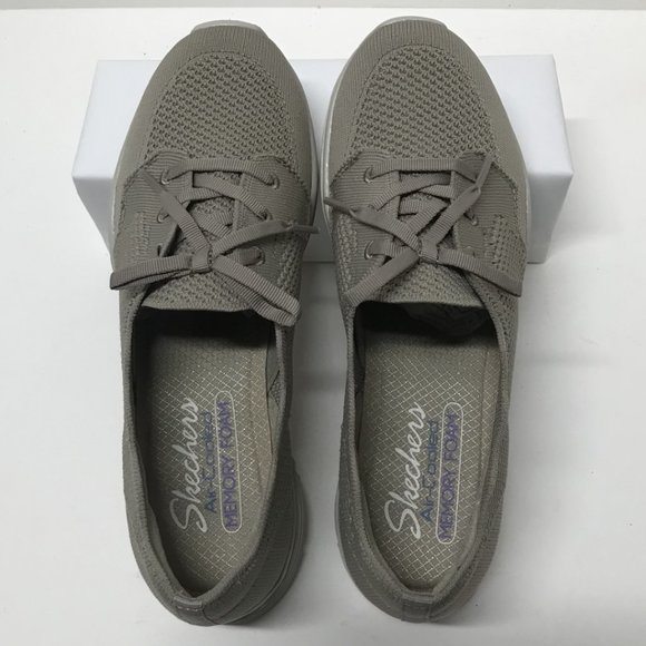 Skechers Washable Knit Slip-On Shoes - Seager in Taupe - Picture 8 of 16
